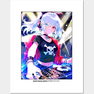 Japanese Anime Girl Streetwear - DJ Posters and Art